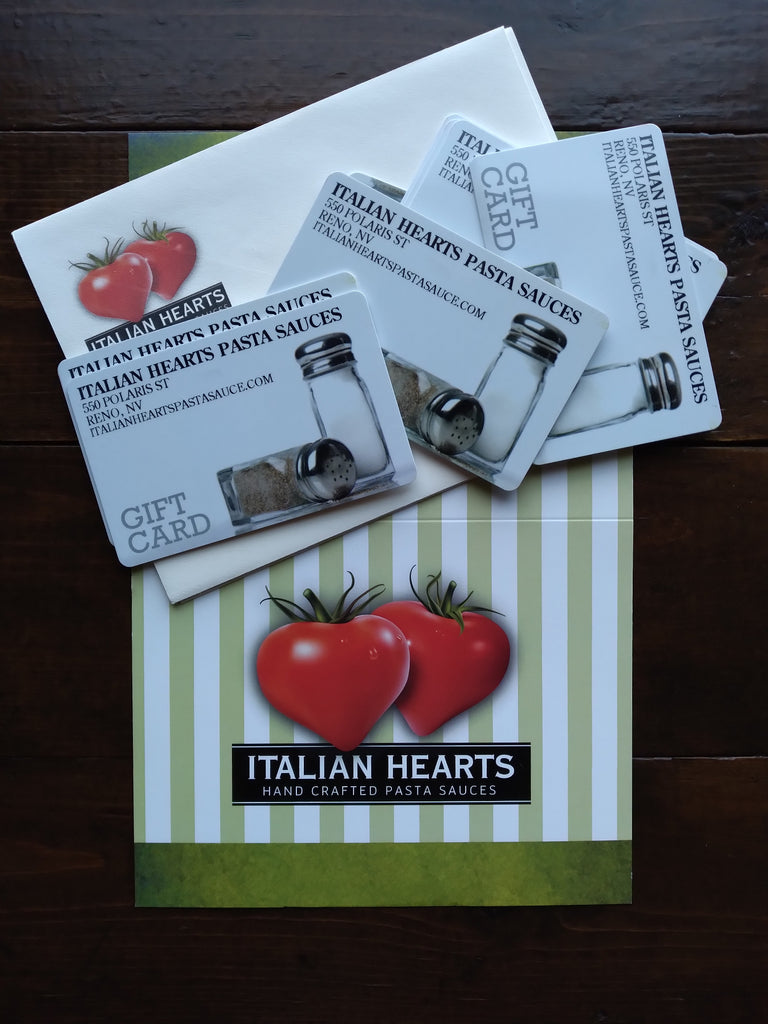 Italian Heart's Gift Cards